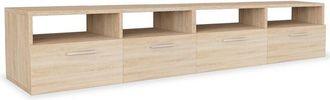 vidaXL Vidaxl - Mueble de tv 2 piezas madera de ingeniería roble 95x35x36 cm