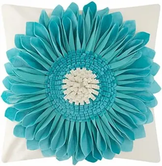 OEM Funda De Almohada Con Dise&ntilde;o De Girasol En 3d, Funda Decorativa Hecha A Mano, Ideal Para Sof&aacute;s Y Decoraci&oacute;n De Salas De Estar De Estilo R&uacute;stico, 45 X 