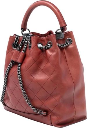 Chanel Bolso Cubo de Piel Pre-owned - Pre-owned - Mujer - Rojo - ONE SIZE