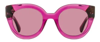 Longchamp LO750S Sculpted Oval Sunglasses - Pink