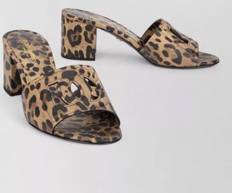 Dolce & Gabbana leopard-print leather mules