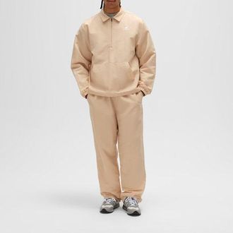 New Balance Hombre Made in USA Anorak en Marr&oacute;n, Nylon tejido, Talla XL