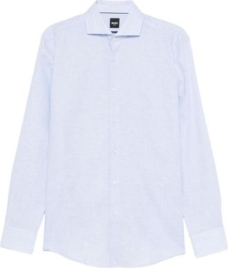 HUGO BOSS Light Blue Cotton Shirt