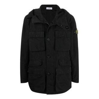 Stone Island Garment Dyed Field Jacket Black 761542306-V0029
