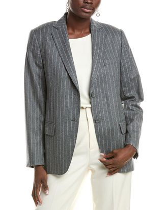 Officine G&eacute;n&eacute;rale Officine Generale Charlene Chalkstripe Wool Blazer