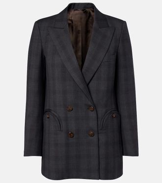 Blaz&eacute; Milano Blaz&eacute; Milano Everyday checked virgin wool blazer