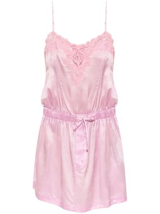 Balenciaga Abito con monogramma jacquard - Rosa
