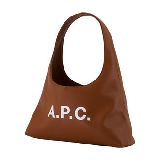 A.P.C. Womens Baby Ninon Shoulder Bag Brown Synthetic