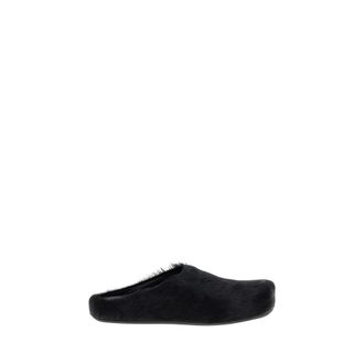 Marni Slippers, male, Black, Size: 10 US Fussbett Sabot
