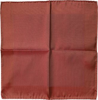 Dolce & Gabbana Mens Orange Silk Square Men Foulard Scarf - One Size