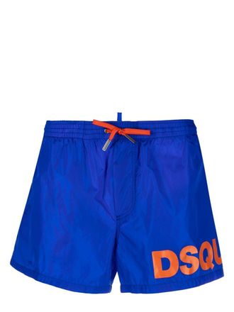 Dsquared2 Zwembroek met logoprint - Blauw