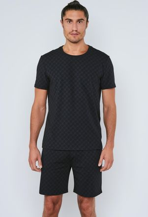 Joop T-Shirt JOOP Leisure, Herren, Gr. XXL, schwarz, Obermaterial: 95% Baumwolle, 4% Elasthan, 1% sonstige Fasern, unifarben, Basic h&uuml;ftbedeckend, Rundhals