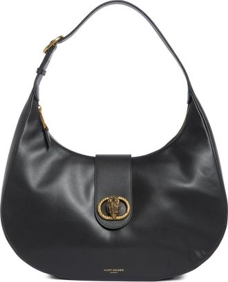 Kurt Geiger Chelsea Leather Hobo Bag in Black at Nordstrom Rack