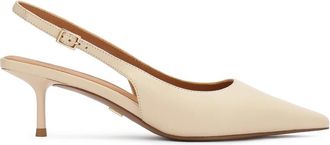 Kazar Bria Slingback Pump - Dames - Pumps - Beige - 35 EU - Leer - Schoenen
