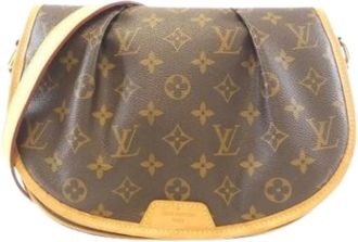 Louis Vuitton Pre-owned Cross Body Bags, female, Brown, Size: ONE SIZE Pre-owned Vintage Canvas Shoulder Bag
