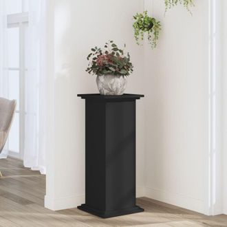 vidaXL Vidaxl - Supporto per Piante Nero 33x33x80 cm in Truciolato