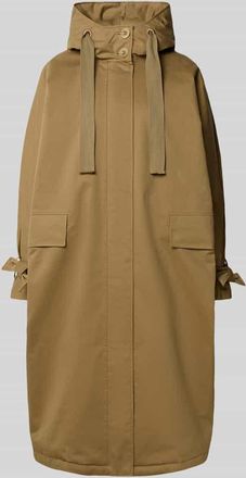G-Lab Mantel mit Kapuze Modell LIV in Camel, Gr&ouml;&szlig;e L