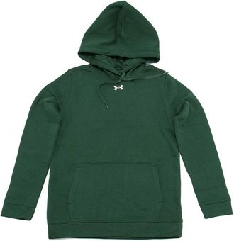 Under Armour Womens Hustle Fleece Hoodie In Forest Green