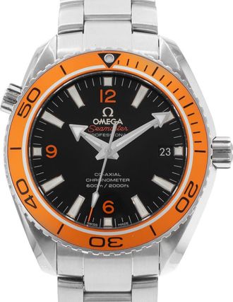Omega Pre-owned Omega Seamaster Planet Ocean Black Dial Mens Watch 23230422101002