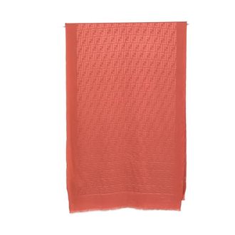 Fendi FF Stole - female - Fendi - Silk Scarves - Orange - ONE SIZE - Accessories