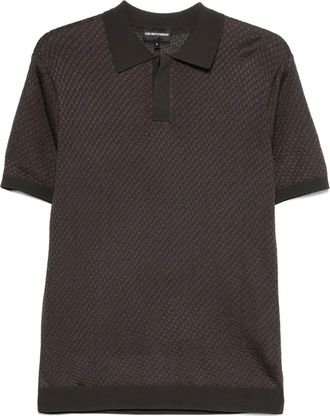 Emporio Armani Polo in maglia - Marrone