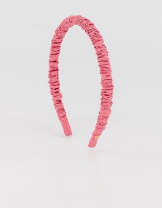 Alexandre de Paris Sourire dEte Silk Headband in Melon at Nordstrom