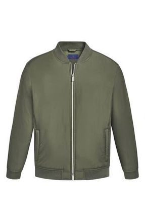 David Donahue Bomber Jacket in Olive at Nordstrom Rack, Size Large