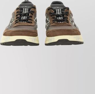 Premiata stylish sneakers with contrast sole and padded collar