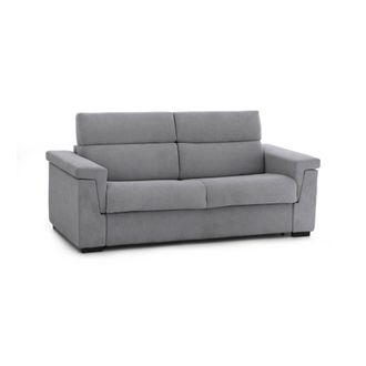 Dmora Sof&aacute; Cama 2 Plazas Prudenzia, Sof&aacute; Convertible Para Sal&oacute;n, Acolchado, Desenfundable, Calidad 100% Made In Italy, 185x95 H100 Cm, Gris - Dmora