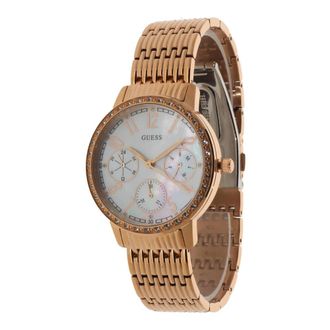 Guess Lattice roestvrijstalen armbandhorloge - Dames - Horloges - Bruin - ONE Size - Accessoires