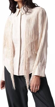 & Other Stories Stories Fringe Blouse In Cream