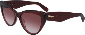 Ferragamo SF 930S 606 Womens Sunglasses Burgundy Size 56