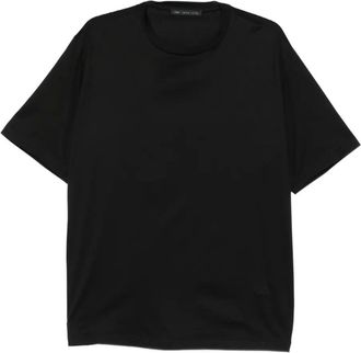 low brand crew-neck short-sleeved T-shirt - Black