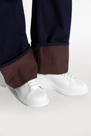 Alexander McQueen Sports Shoes With Logo, Mens, White