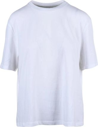 Le Tricot Perugia T-shirt met ronde hals - Dames - T-shirts - Wit - L - Katoen - Tops