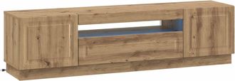 vidaXL Mueble De Tv Led Roble Artisan Madera De Ingenier&iacute;a Vidaxl