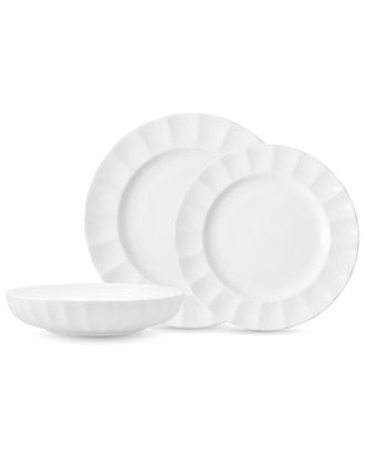 Fortessa Bloom Bone China 12pc Dinnerware Set (Service For 4)