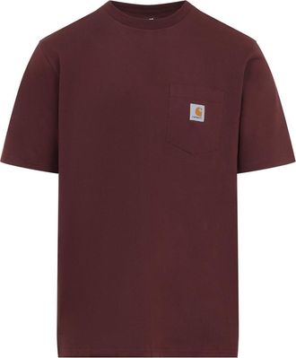 Carhartt Work in Progress Maroon Crew Neck T-Shirt