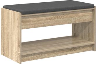 vidaXL Banco De Entrada Roble Sonoma 83 X 38 X 45 Cm Vidaxl
