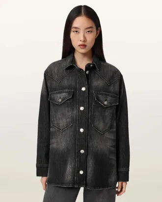 AllSaints Bryn Denim Oversized Shirt