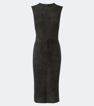 Stouls Evita suede midi dress