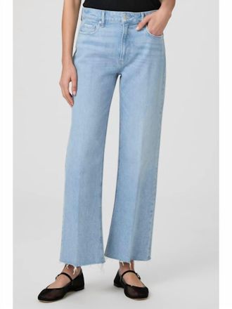 Paige Leenah Ankle Wide Leg Jeans In Brightside