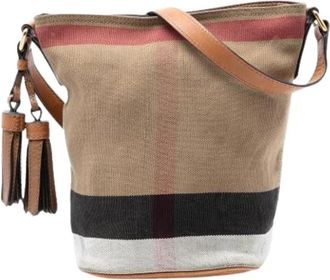 Burberry Pre-owned Mini Ashby Bucket Bag - Dames - Vintage Tas - Bruin - ONE Size - Leer - Vintage