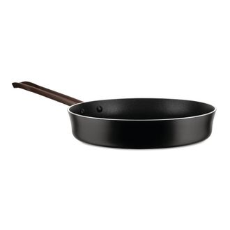 Alessi Edo Pfanne mit Antihaftbeschichtung &Oslash; 28 cm, Edelstahl schwarz