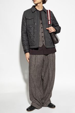 Dolce & Gabbana Checked Pattern Vest, Mens, Brown