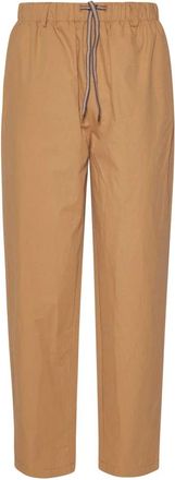 Silvian Heach Relaxte Broek met Trekkoord - Dames - Straight fit broeken - Beige - M - Broeken