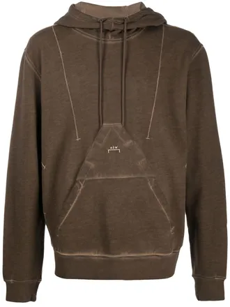 A-Cold-Wall* Hoodie met acid wassing - Bruin