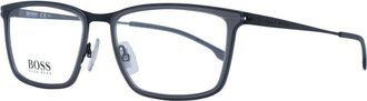 HUGO BOSS Gray Stainless Steel Glasses Mens (Frames)