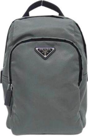 Prada Pre-owned Tessuto Shoulder Bag - - Pre-owned - Donna - Grigio - ONE SIZE