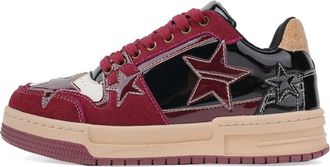 Generic Couple Fashion Retro Boardwalk Casual Thick Sole Platform Comfortable Sports Shoes (red,4.5)